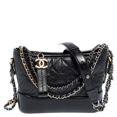 chanel small gabrielle bag black|chanel gabrielle bag price euro.